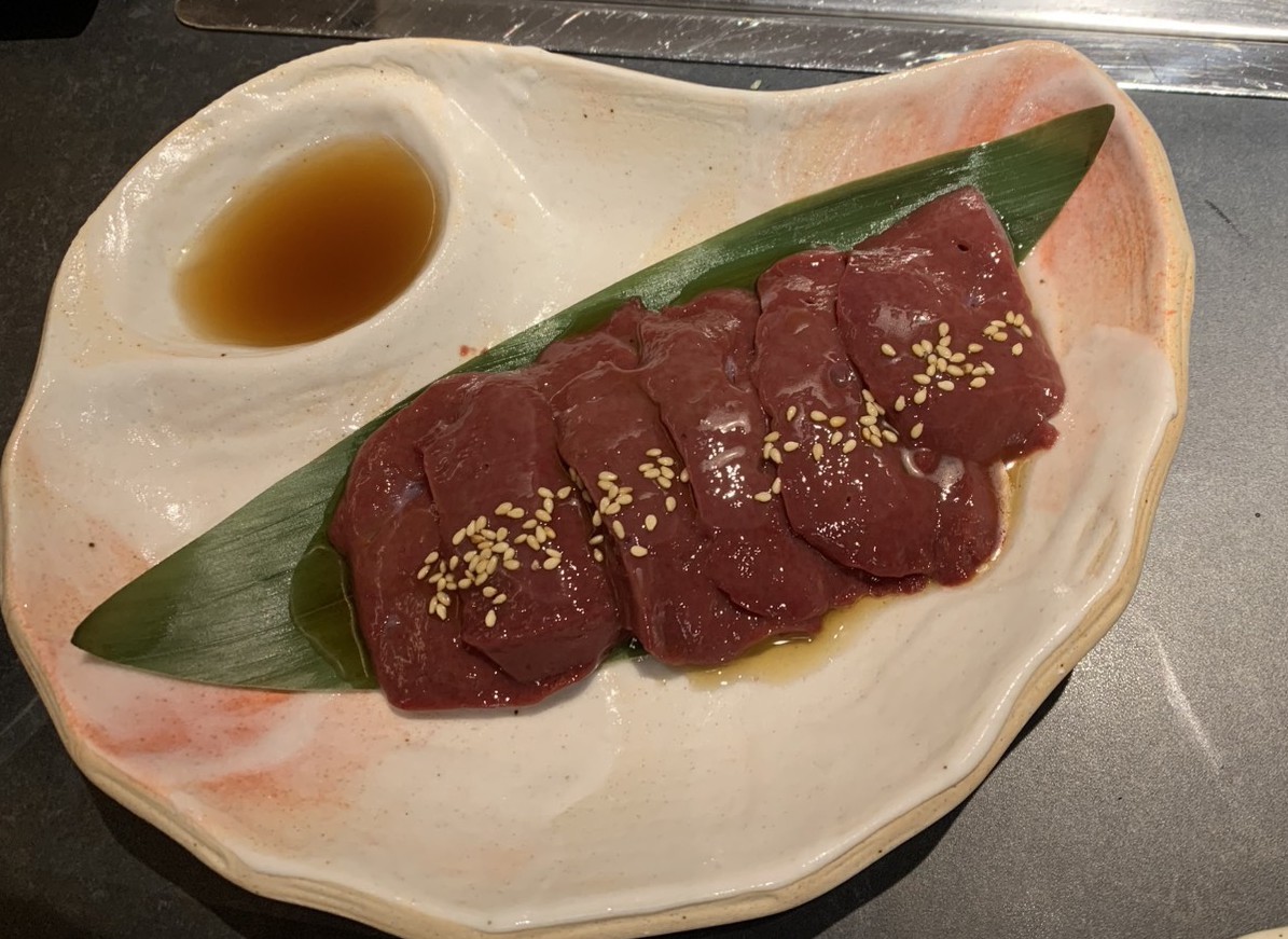 焼肉伊達|和牛の上レバー 銀座 焼肉伊達の和牛上レバー