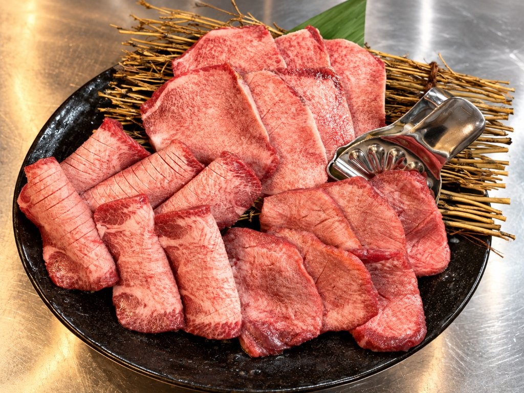 銀座 焼肉伊達のタン・上タン・特上タン3種類の盛り合わせイメージ